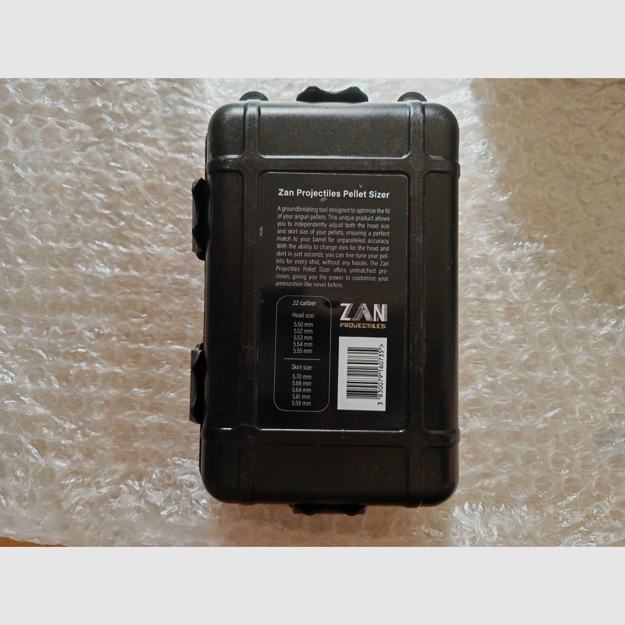 ZAN Slug / Pellet / Diabolo Sizer für diverse .22 / 5.50 mm Kaliber Durchmesser 