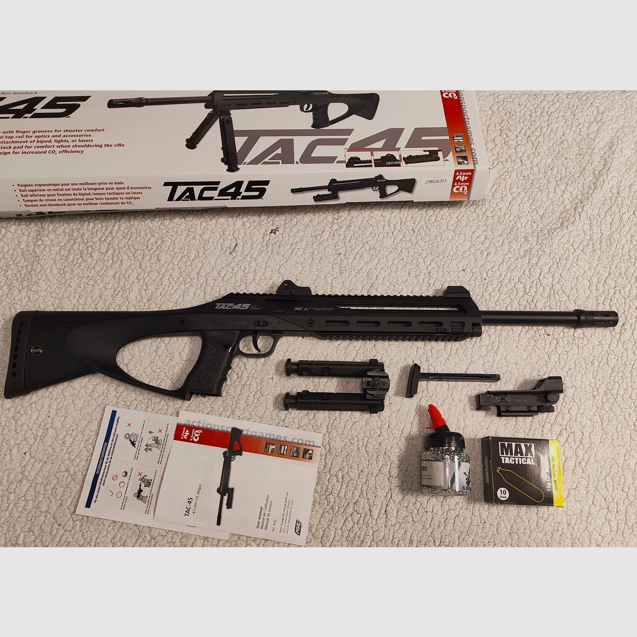 ASG TAC 45 Co2 Geweer gebruikt