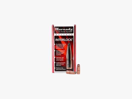 Palle Hornady Interlock RN .30 / 308 150 gr 3035 100 pz
