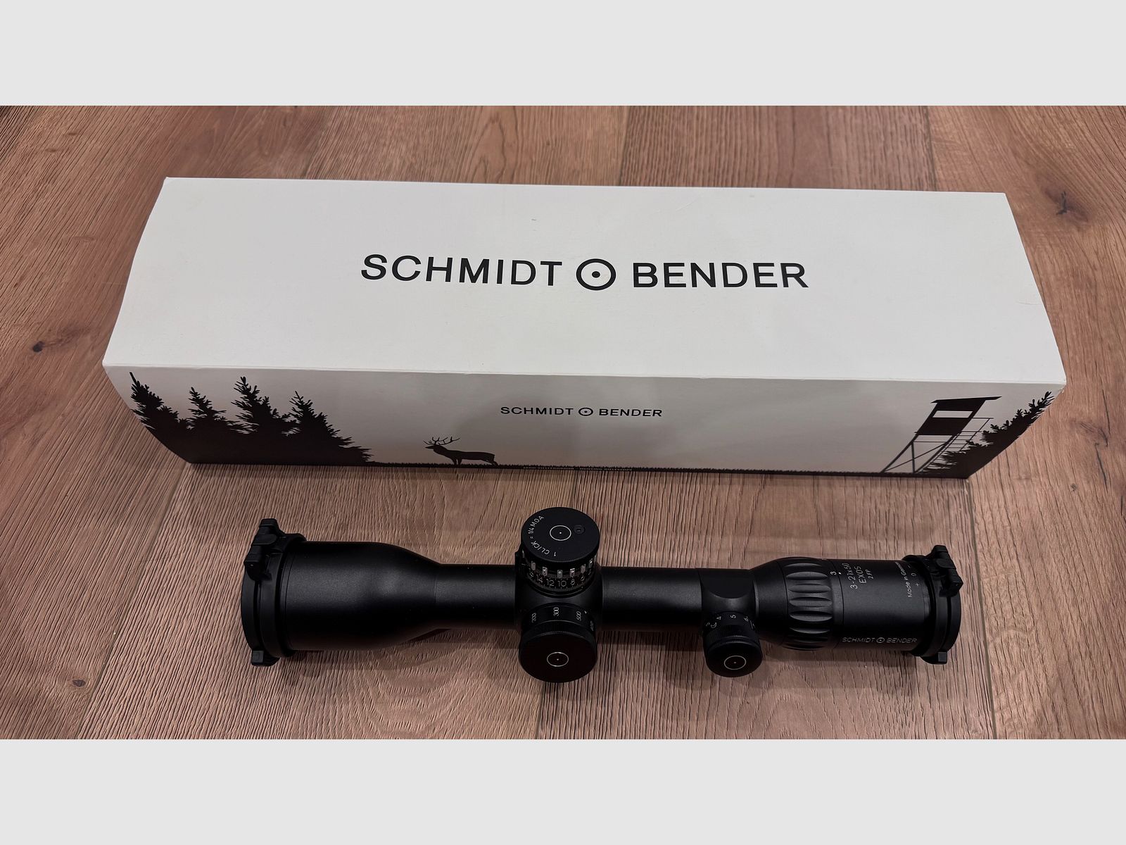 Schmidt & Bender EXOS 3-21 x 50 Neuwertig mit Zubehör OVP usw.