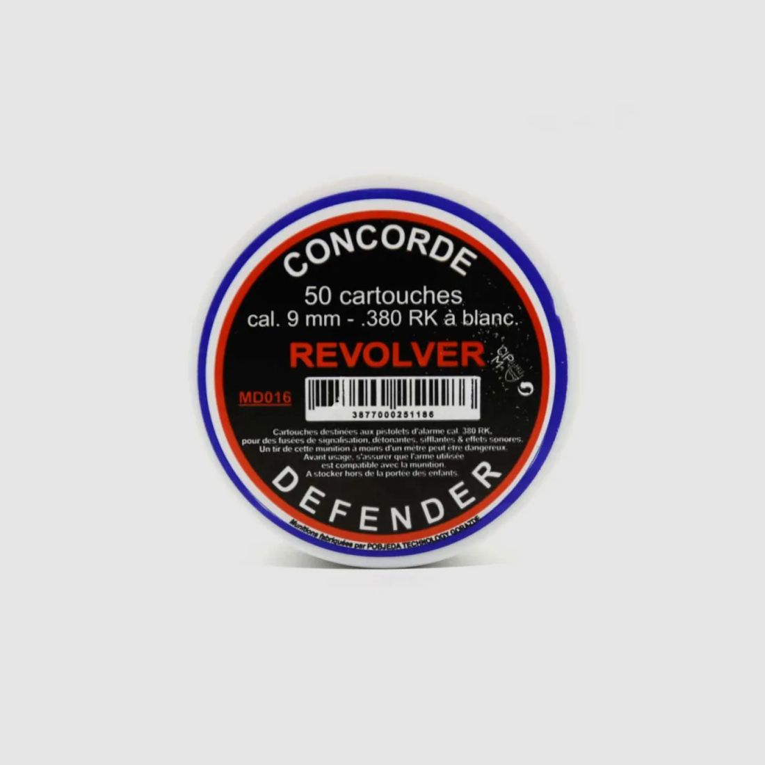 Box of 50 high-quality 9mm RK blank cartridges for revolver, image 1 of 5