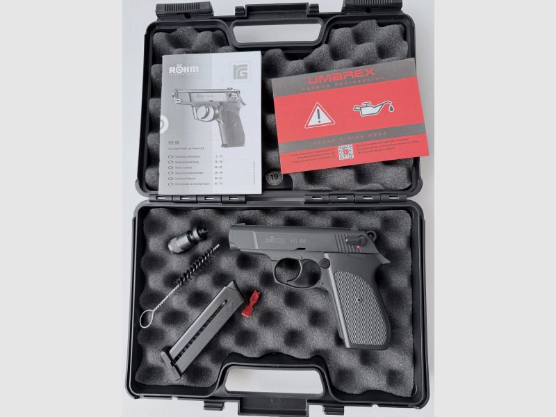 Röhm RG88 Schreckschuss Pistole brüniert (PTB 670) RG 88 neuwertig