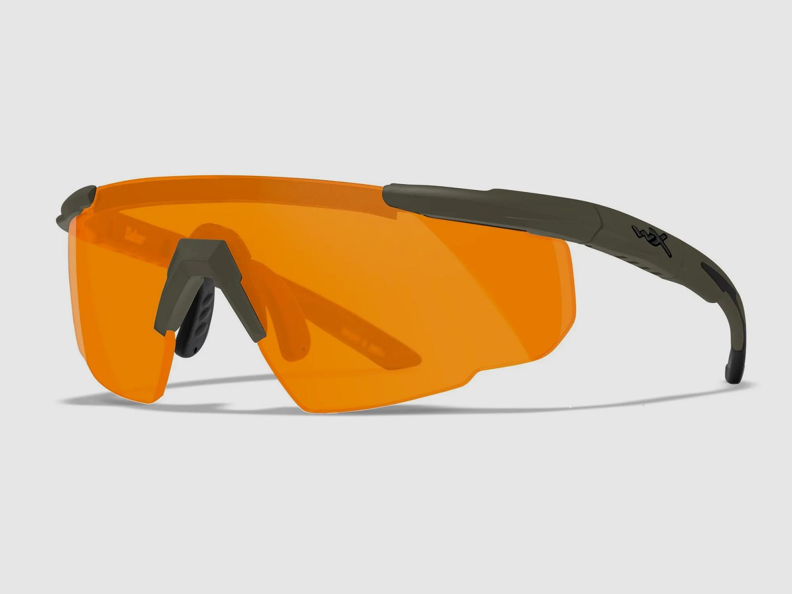 Lunettes WX VALOR avec 3 verres interchangeables, couleur de la monture Vert Armée Mat