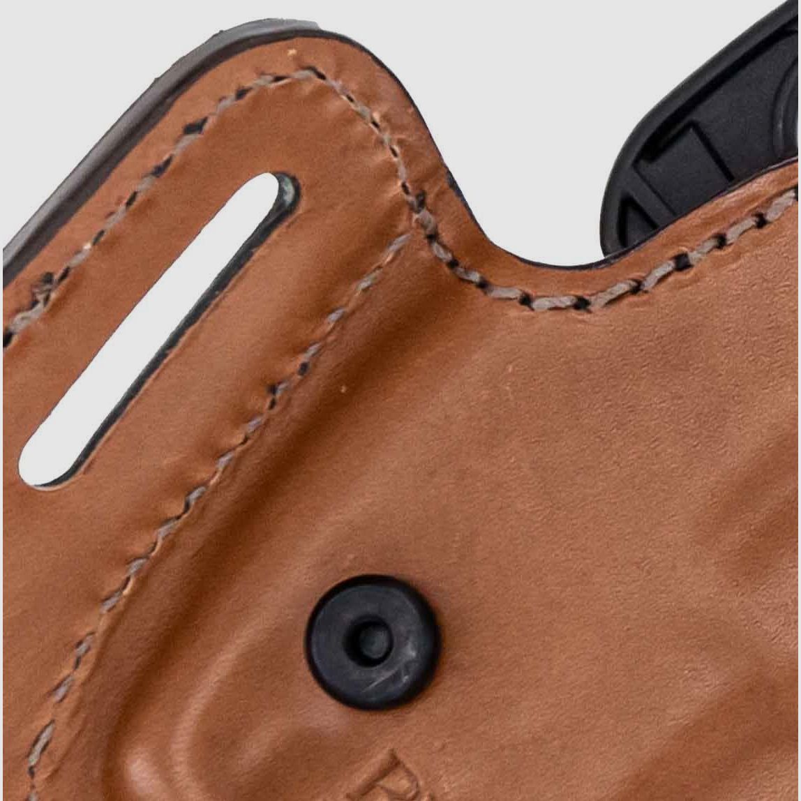 BIANCHI® 126GLS Leder Gürtelholster RDS 183* Glock 26/27/30/30S/33/39,H&K P2000SK/P30SK,S&amp;W M&amp;P Shield/Compact,Walther P99C DAO/QA/AS/PPS 9mm,.40-Beige-Rechts