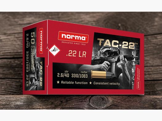 Norma TAC Kal. .22lr 40 grs