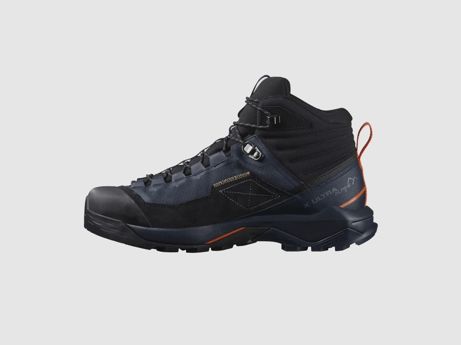 SALOMON – MEN – X ULTRA ALPINE MID GTX Blue Nights / Black / Red Orange, image 4 of 8