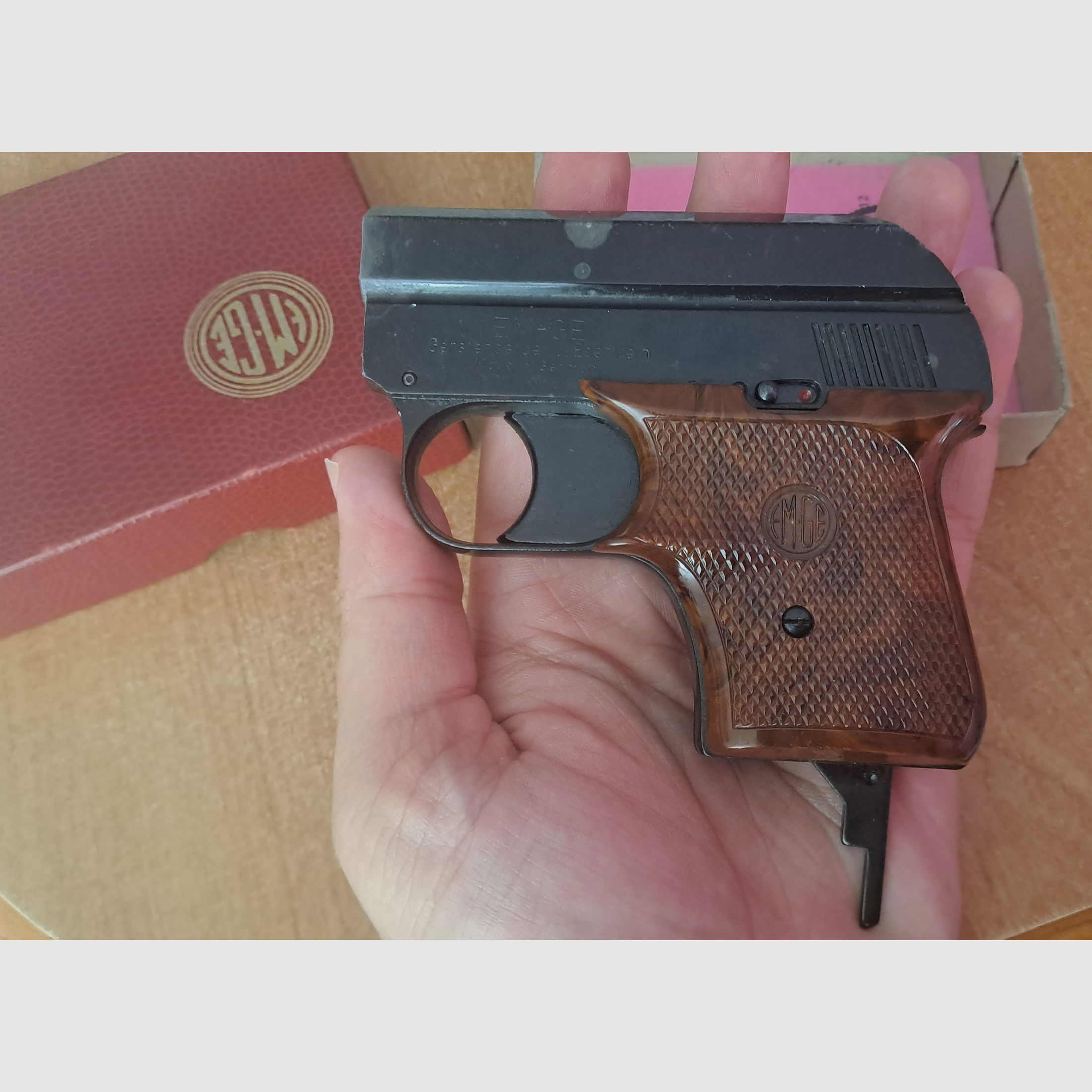 EM-GE Mod. 63 Cal. 6 mm Flobert/ PTB 6 con cargador de repuesto en caja original!
