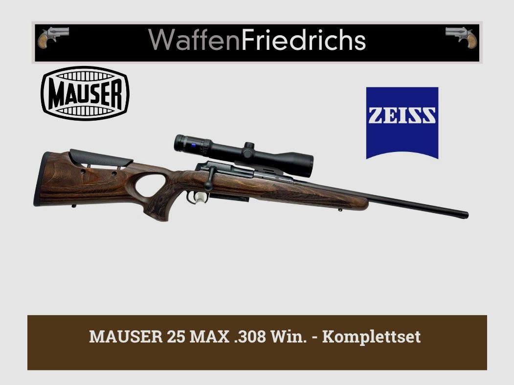MAUSER 25 MAX Set Completo Zeiss - Armi Friedrichs