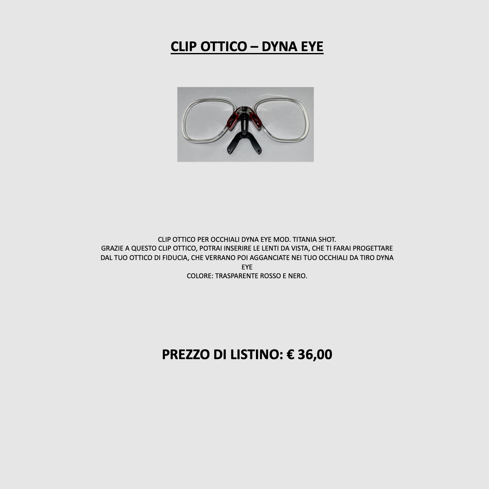 DYNA EYE – OPTISCHE CLIP VOOR DYNA EYE, afbeelding 2 van 2