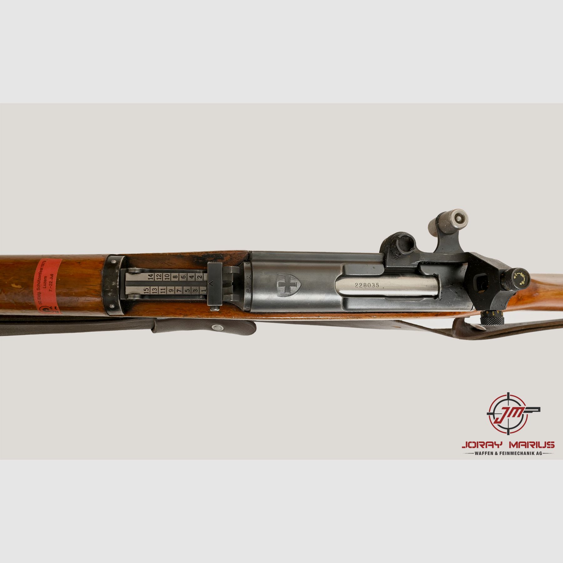 W&F K31 Carabina 7,5x55 con diottro, immagine 4 di 4