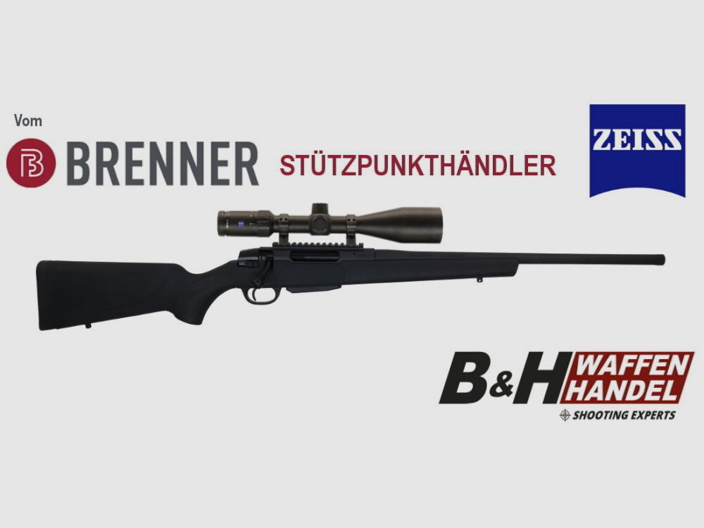 Paquete completo Brenner BR20 Polymer .30-06Spring. con Zeiss Conquest V4 3-12x56