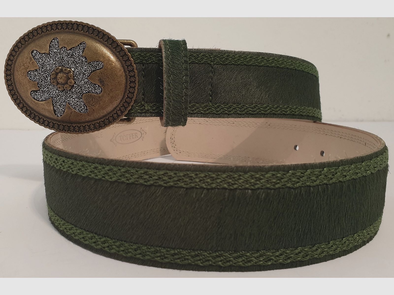 Töpfer-Max F/K392-3/3Flg-oliv,Fb.61/arme- Damengürtel