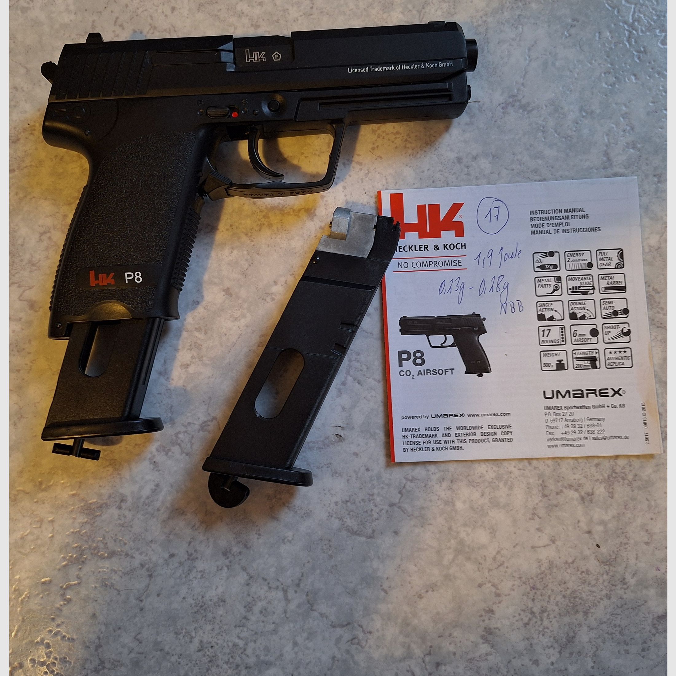 Airsoft Softair Pistolen Sammlung neuwertig (USP, P8, Desert Eagle)