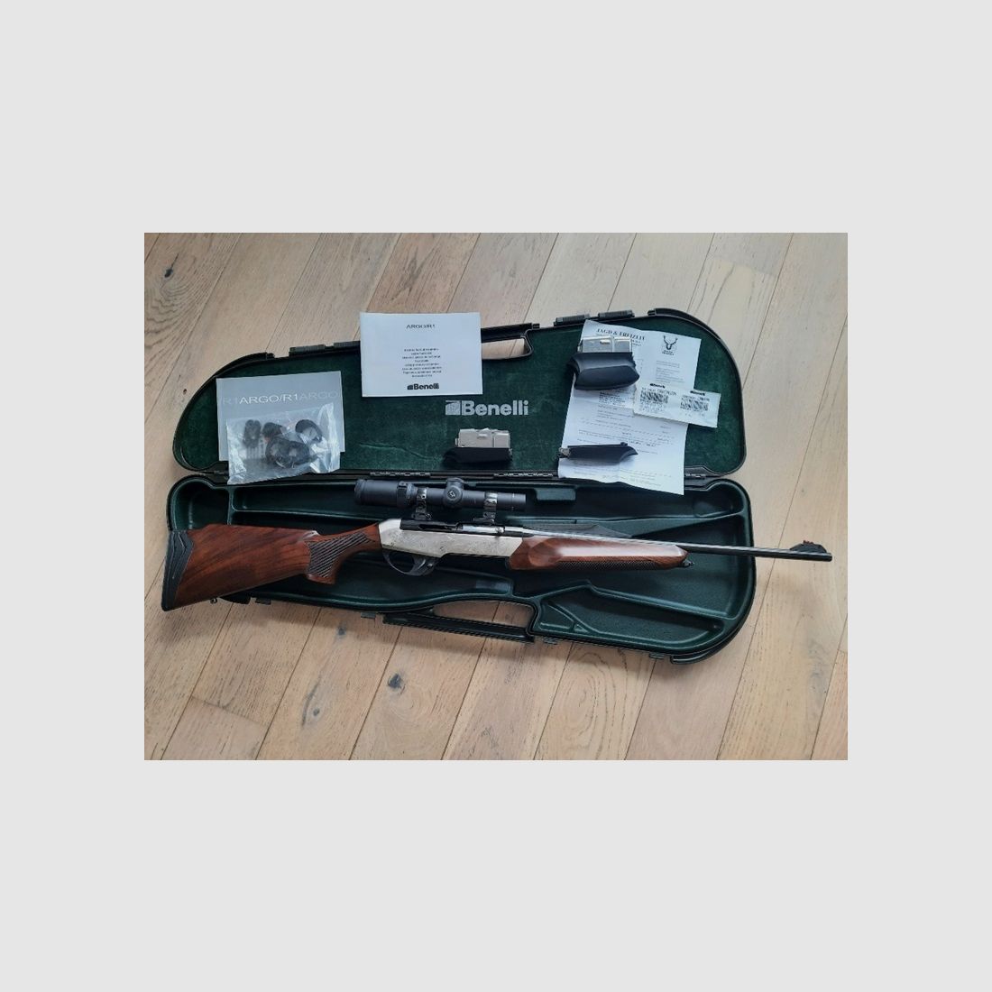 SLB Benelli Argo de Luxe 30.06 im Koffer inkl. EAW; kein: Sauer 303, 1-6x24 Noblex, Zeiss, Meopta