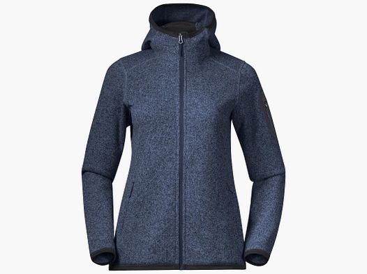 Bergans Damen Jacke Kamphaug Knitted Orion Blau