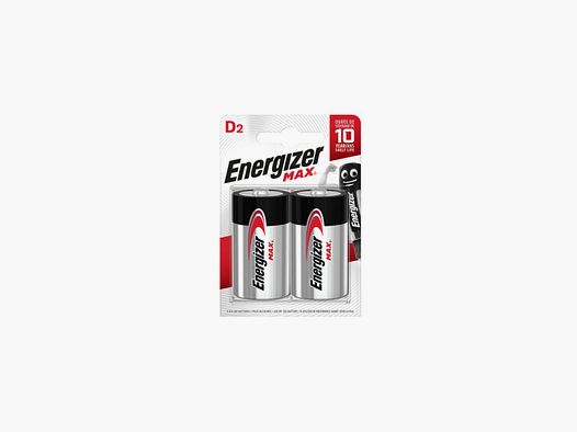 Batterie 1,5V Energizer MAX Mono D D/LR20 Blister à 2 Stk.