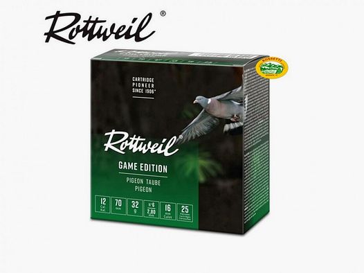 ROTTWEIL Patronen Game Edition Taube 32 Kal.12 gr.32 pb.6 spezielle Taube