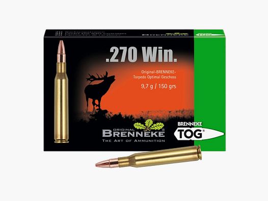 Brenneke .270 Win. 150GR TOG 20 Patronen