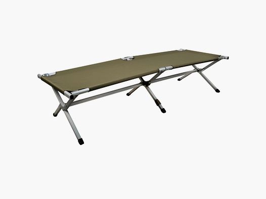Mil-Tec Feldbett US Typ Alu 190 x 65 cm reinforced oliv