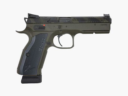Ceská Zbrojovka CZ 75 Shadow 2 OR - zwarte gripplaten Camo/olijf - 9mm Luger - speciale editie