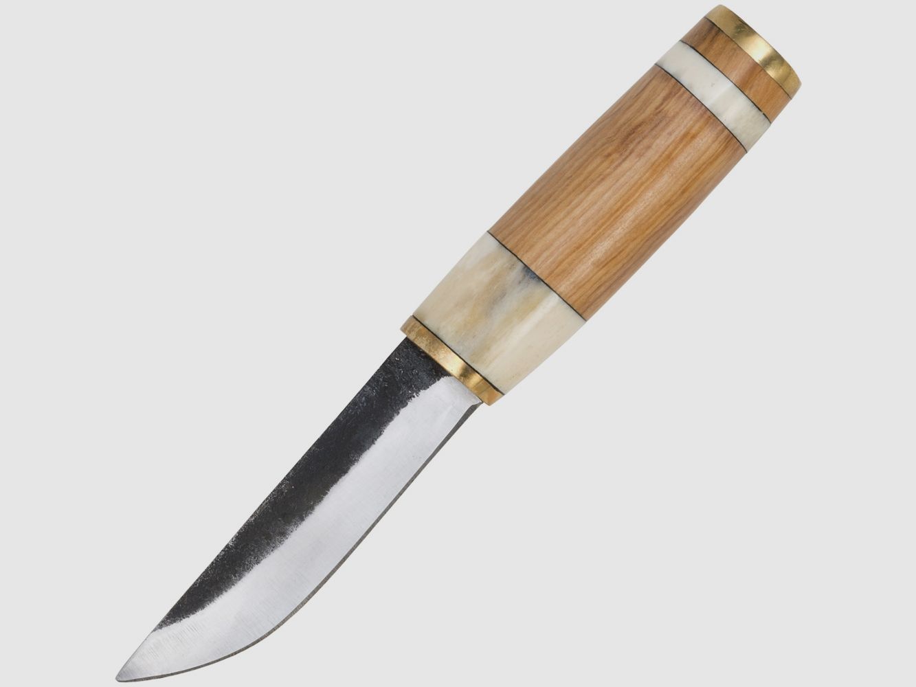 Landsknetmesser mit Scheide und Griffbeschalung
