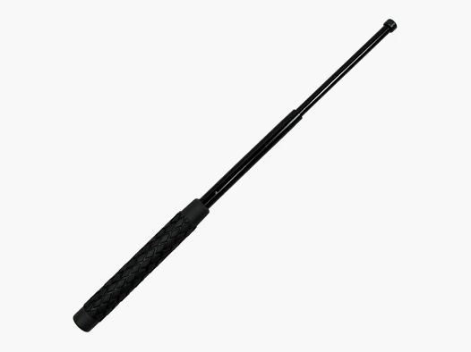 Teleskop Schlagstock 20,5/53cm, Schwarz + Gürtelholster