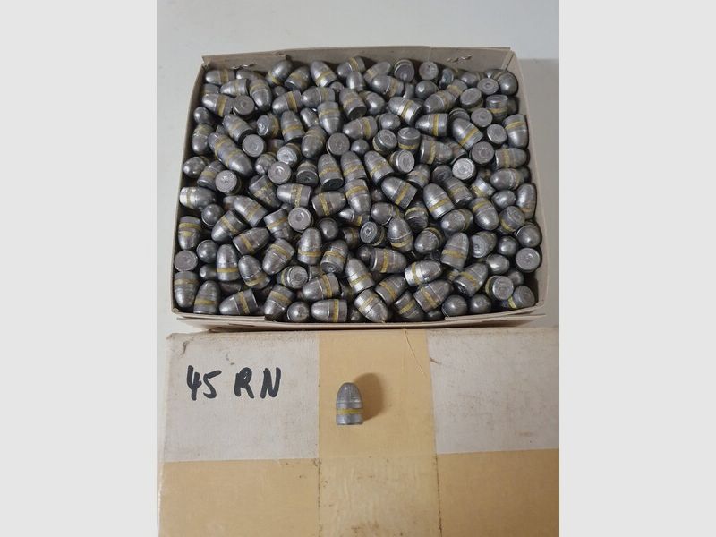 500 Kurzwaffengeschosse Blei Kal. .45 ACP