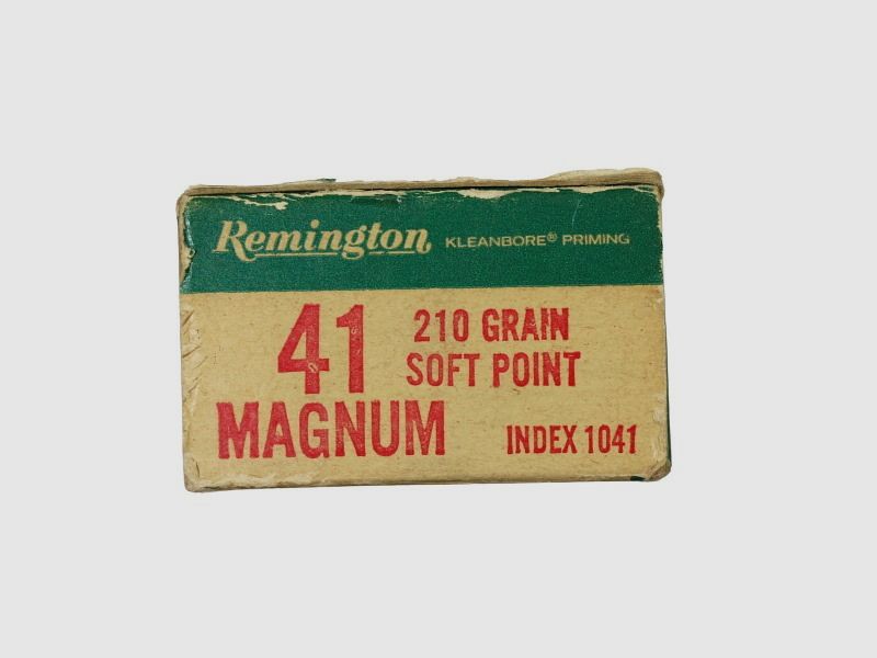 Revolverpatronen Remington 41 Mag. Soft Point 13,61g. 210 Gr. Index 1041 !!!