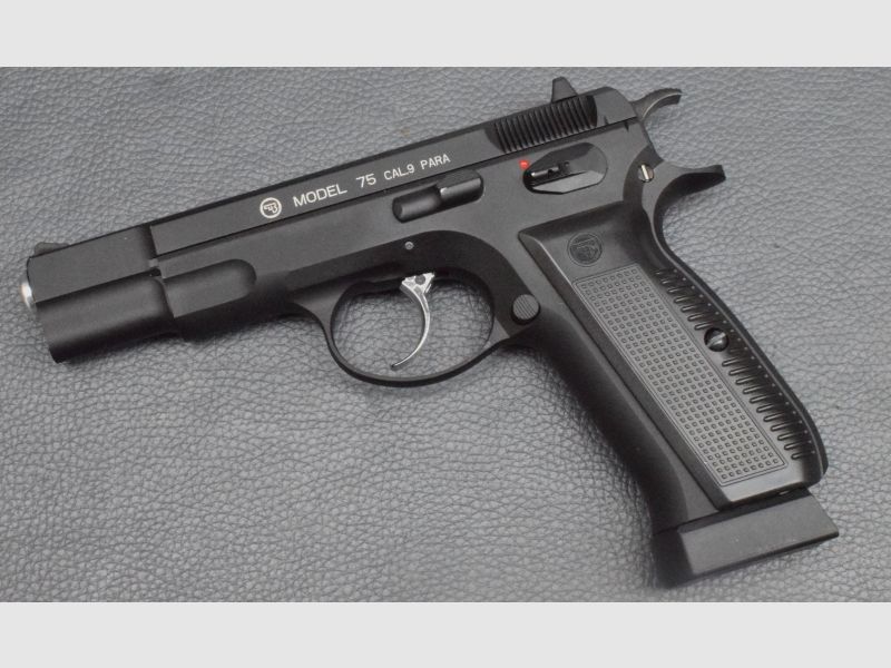 ASG CZ75 Ceska Zbrojovka CO2 Luftpistole 4,5mm BB Vollmetall schwarz, gebraucht, sehr gut