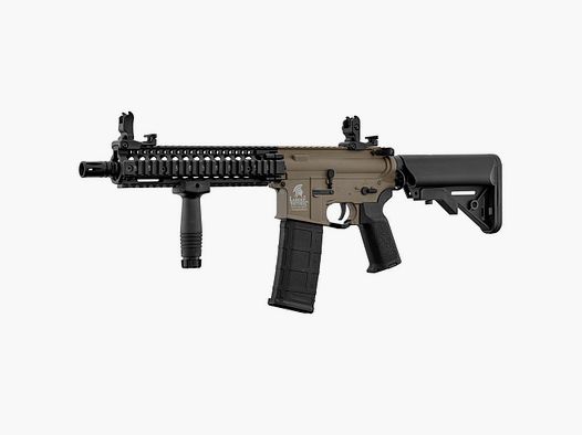 AEG Replica LT-18 GEN2 MK18 TAN en Zwart Lancer Tactical - Beperkte Editie - Hoge Prestaties - Voor Realistisch Airsoft
