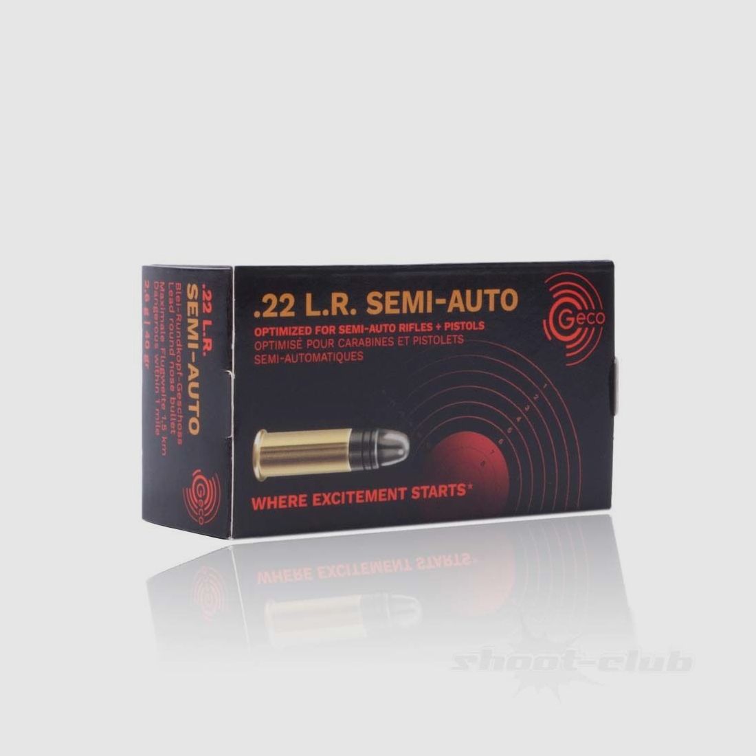 Geco Semi-Auto LRN 40grs 50St .22lr, image 1 of 3