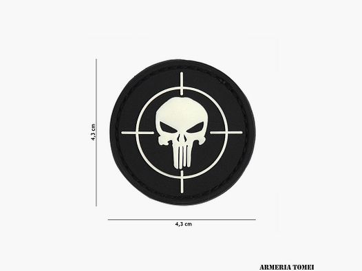 PATCH – 3D PVC PUNISHER SIGHT SCHWARZ #9033