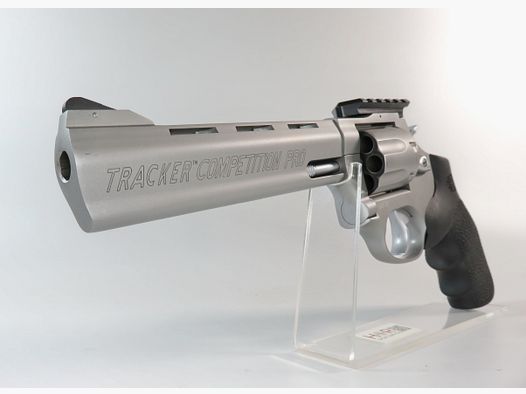 Neuwertiger Revolver Taurus Tracker Competition PRO 6" mit Weigand-Picatinny-Schiene und Hogue-Griff