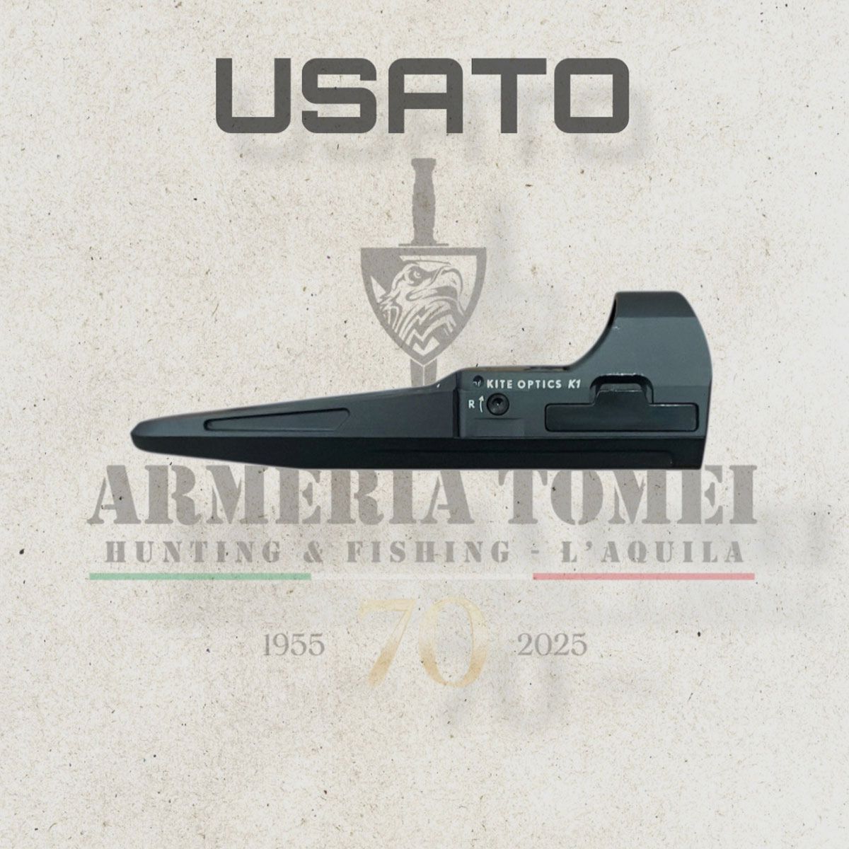 USADO – PUNTO ROJO – KITE OPTICS – K1 BRG MONTAJE BL 2MOA, imagen 1 de 3