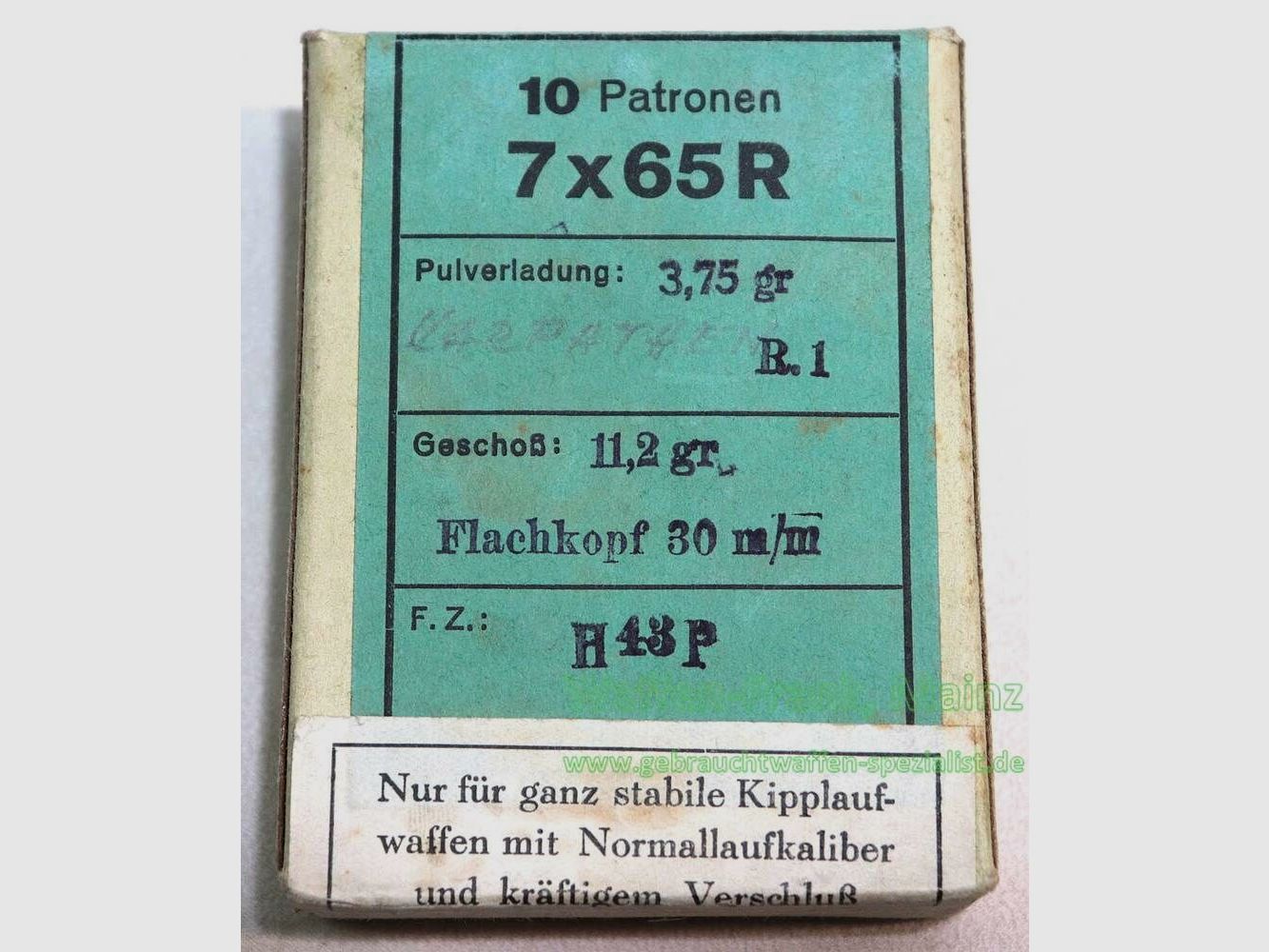 RWS (WZd.Fa.Rottweil) cartouches de fusil