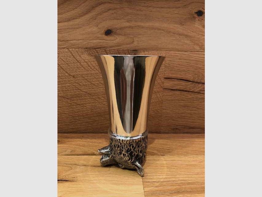 Jäger Becher aus Zinn – Bär – 13cm, Bild 3 von 3