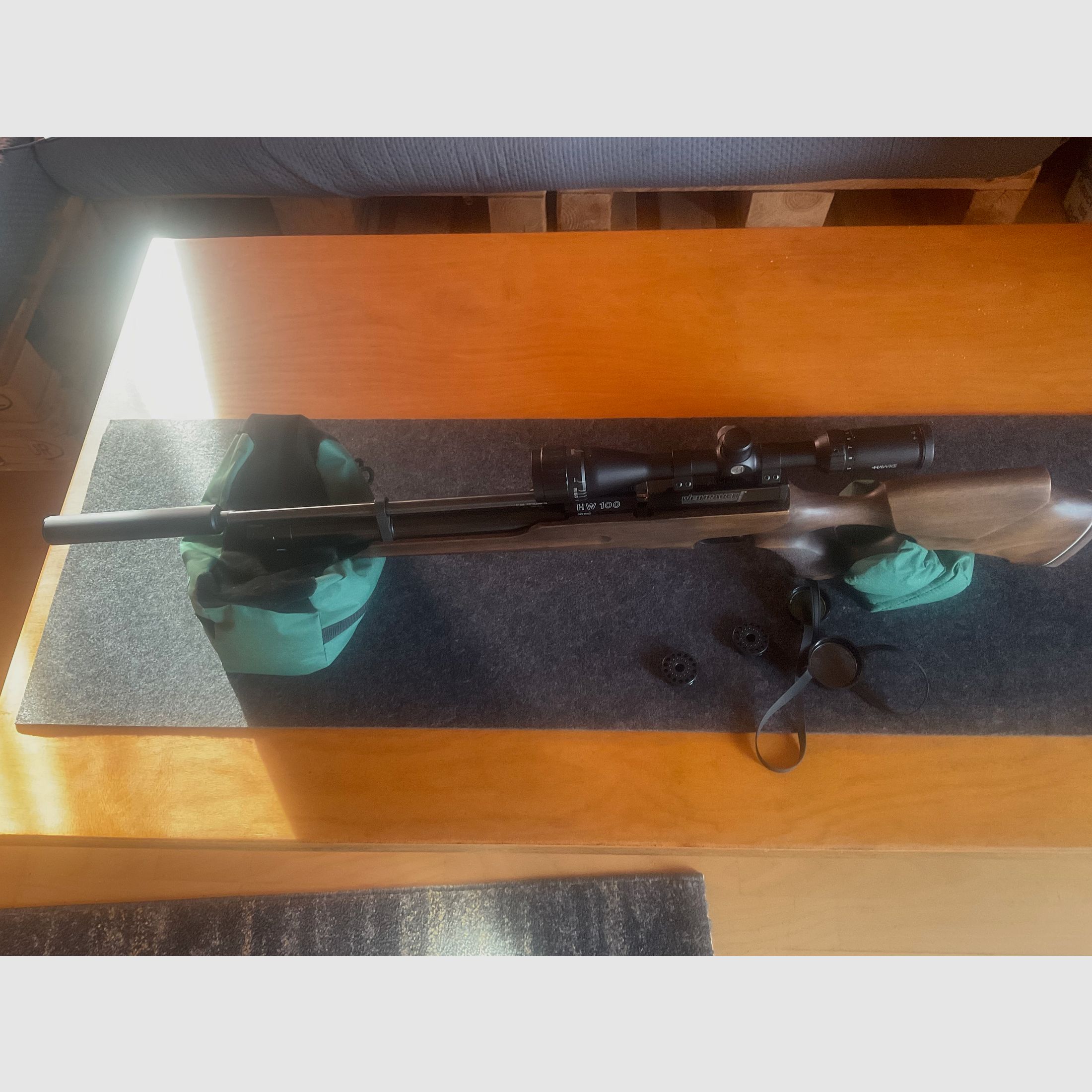 HW 100 T silencer, Hawke 4-12x40 and case (Tectake) 6/2024