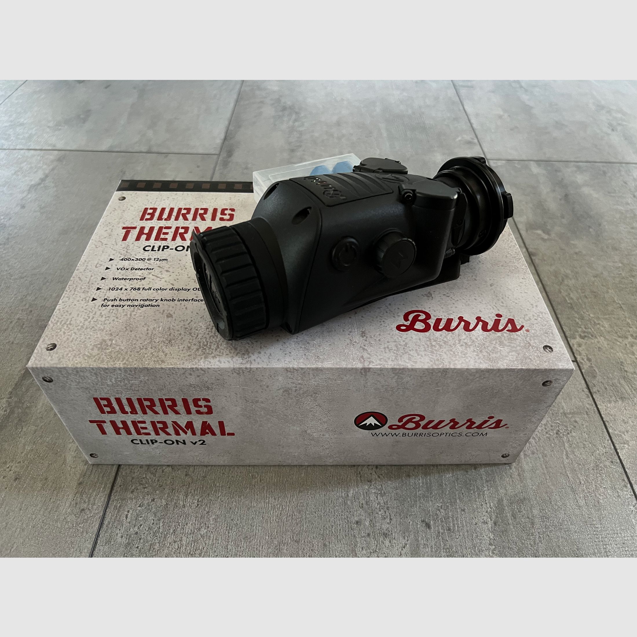 Merkel Helix Speedster, DDoptics NFX V6 2,5-15x56, Burris Thermal Clip-On V2