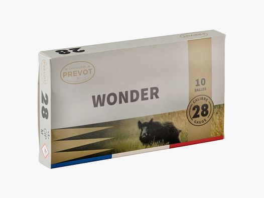 Cartuccia Prévot con proiettile Wonder - Cal. 28/70