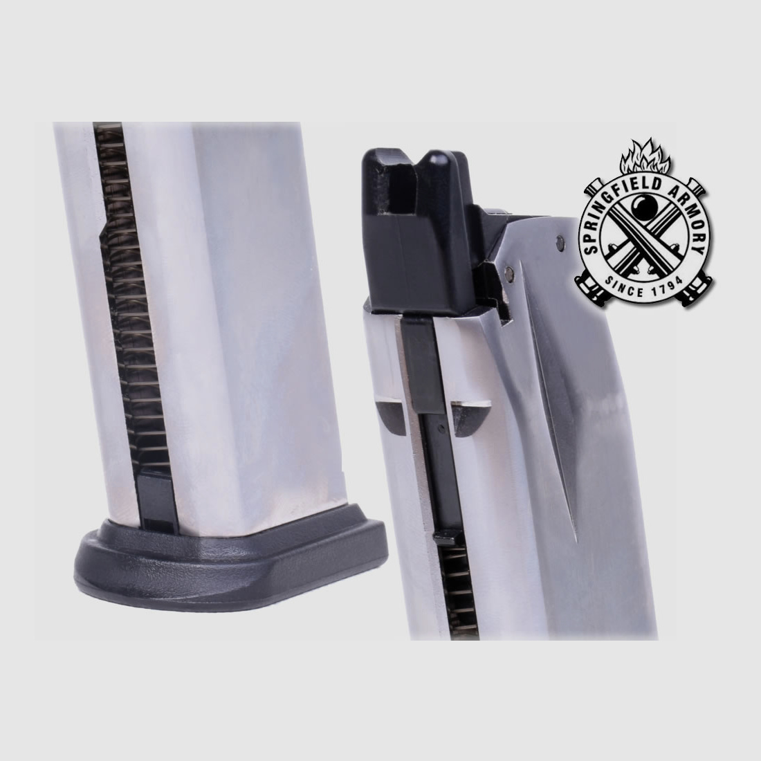 Magazin fĂĽr CO2 Pistolen Springfield XDM Blowback, 20 Schuss, Kaliber 4,5 mm BB