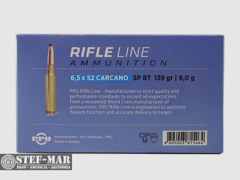 PPU-Munition 6.5x52mm Carcano [C4-8], Bild 4 von 4