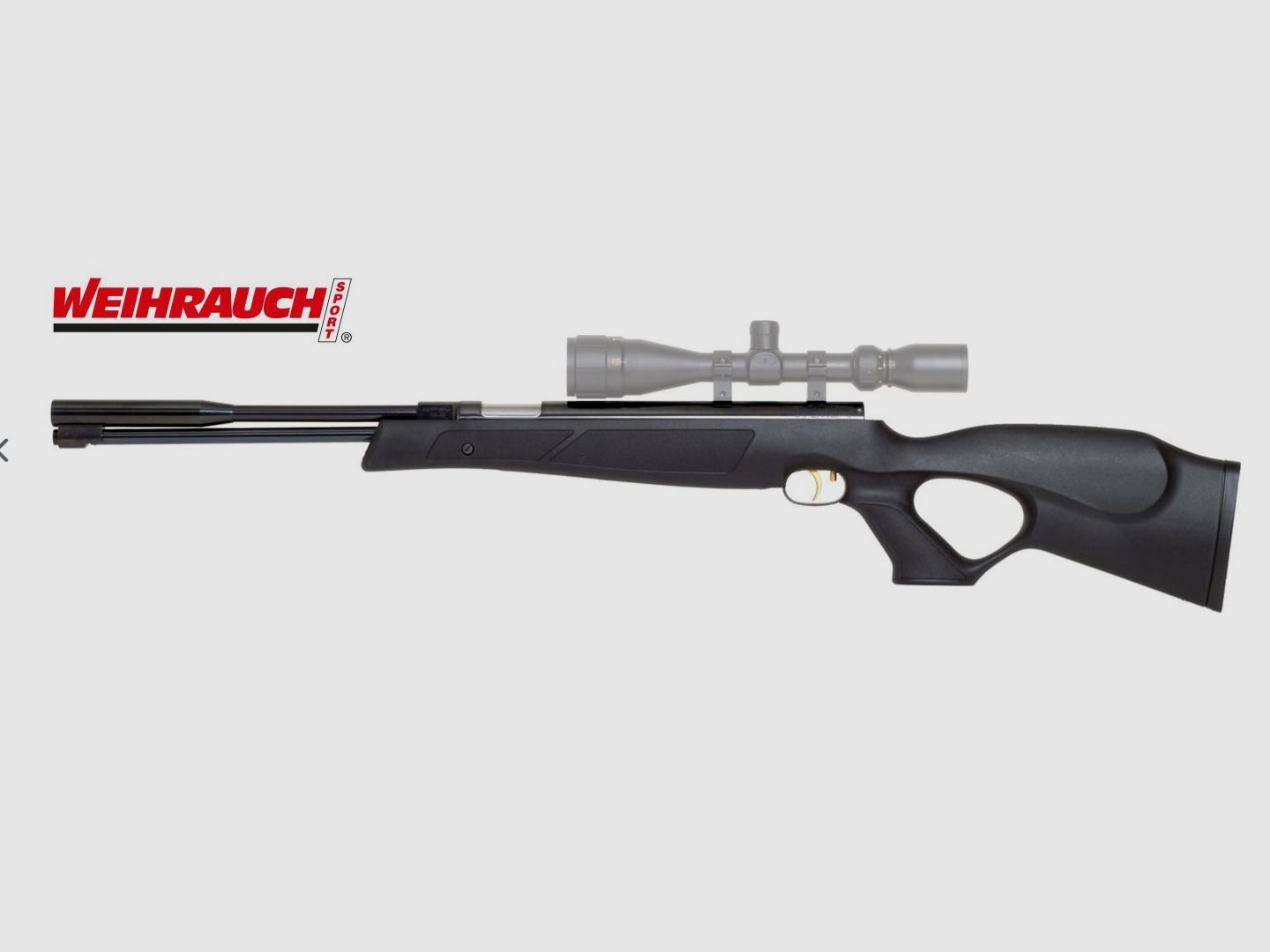 WEIHRAUCH carabine à air comprimé HW97 k BlackLine cal. 4,5 mm crosse à trou de pouce, image 1 sur 4