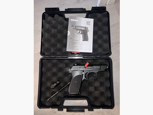 Röhm RG 88 Schreckschusspistole 9mm P.A.K. – Full Set – Neuwertig/OVP