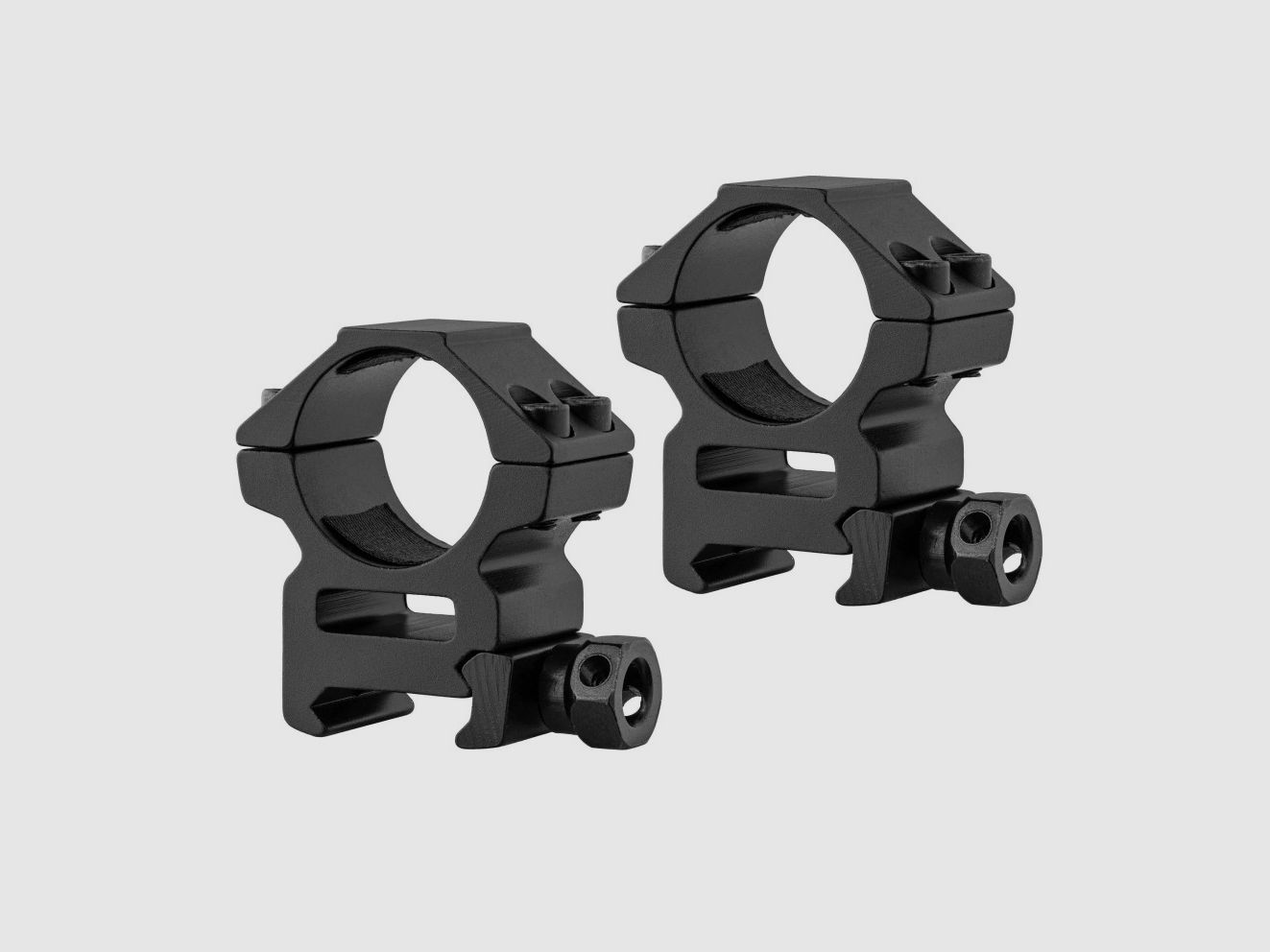 Montageringen 25,4 mm voor 21 mm Rail - Moerklem - Laag Profiel - RTI Optics, afbeelding 5 van 8
