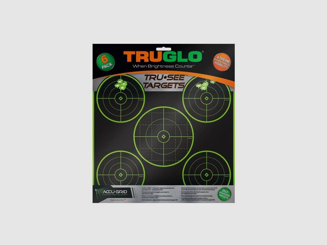 12 Hojas de objetivos Truglo Tru See