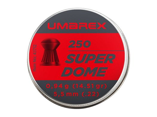 Umarex Superdome 5,5 mm (.22), Rundkopf geriffelt, 0,94 g, 250 St., Dose