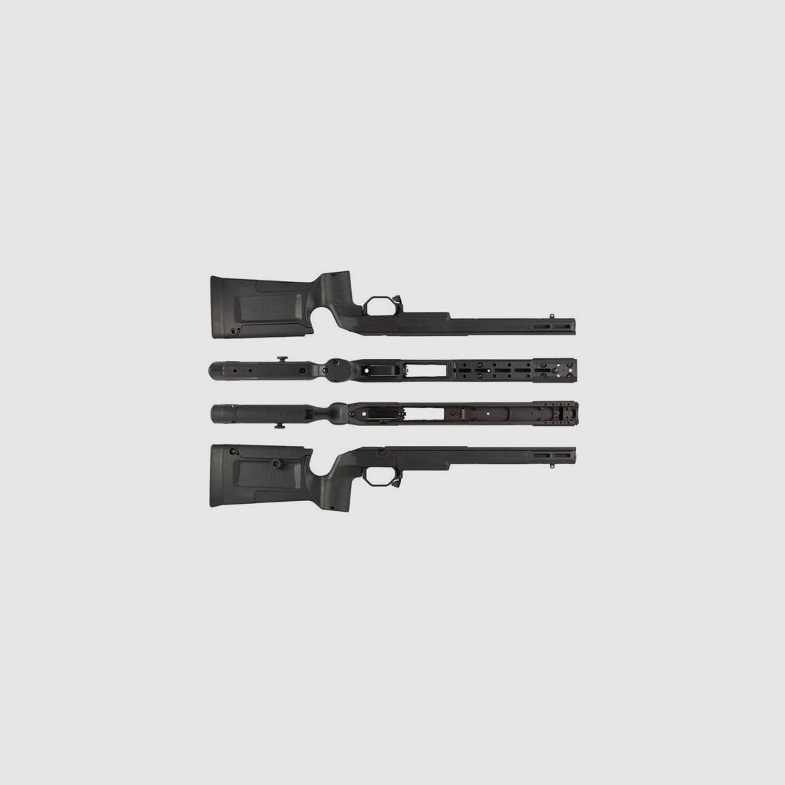 Kinetic Research Group BRAVO Chassis pour Tikka T3X CTR-Magazines, noir