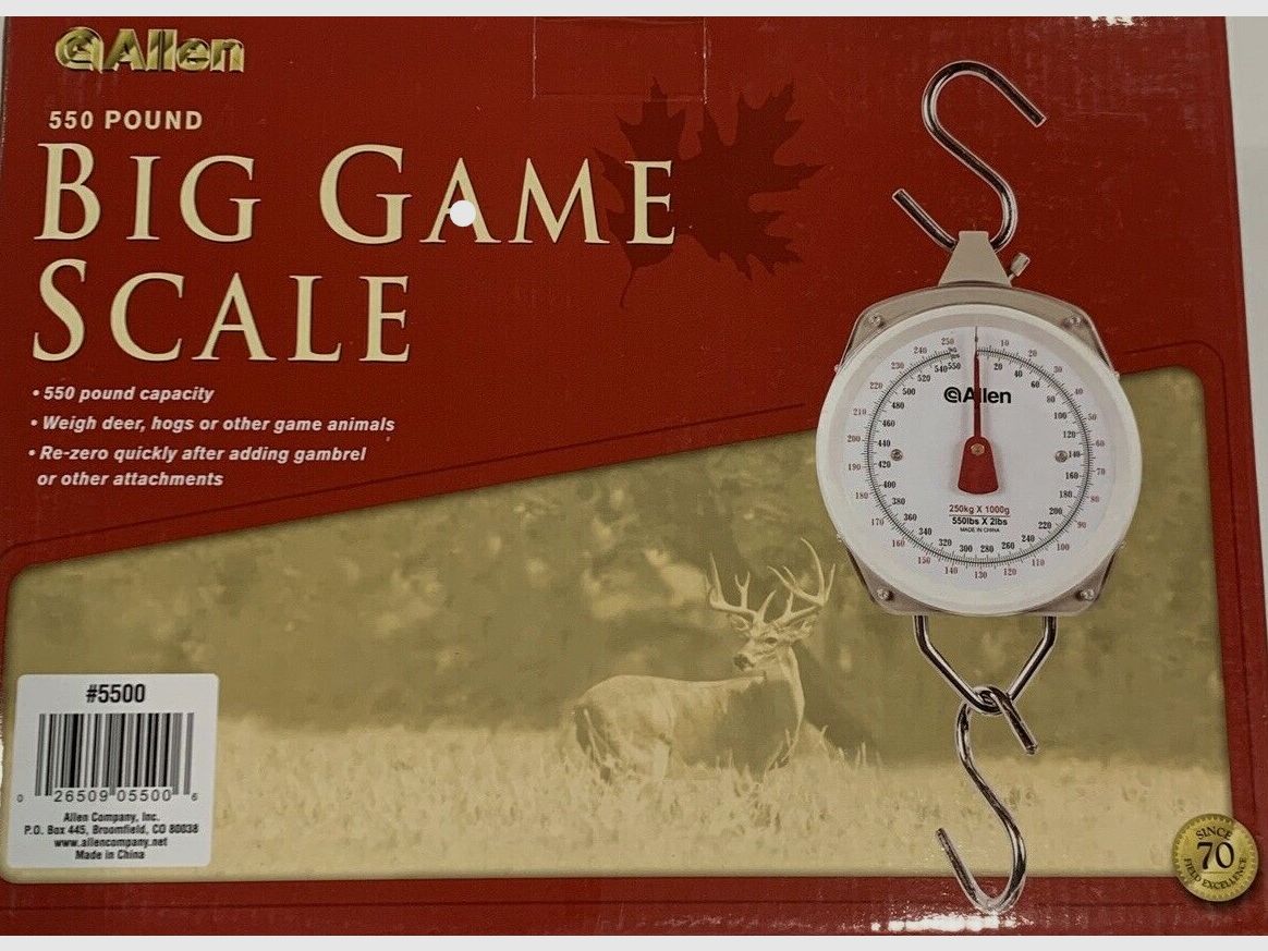 Big Game Scale 550 Pound / Waage 250kg