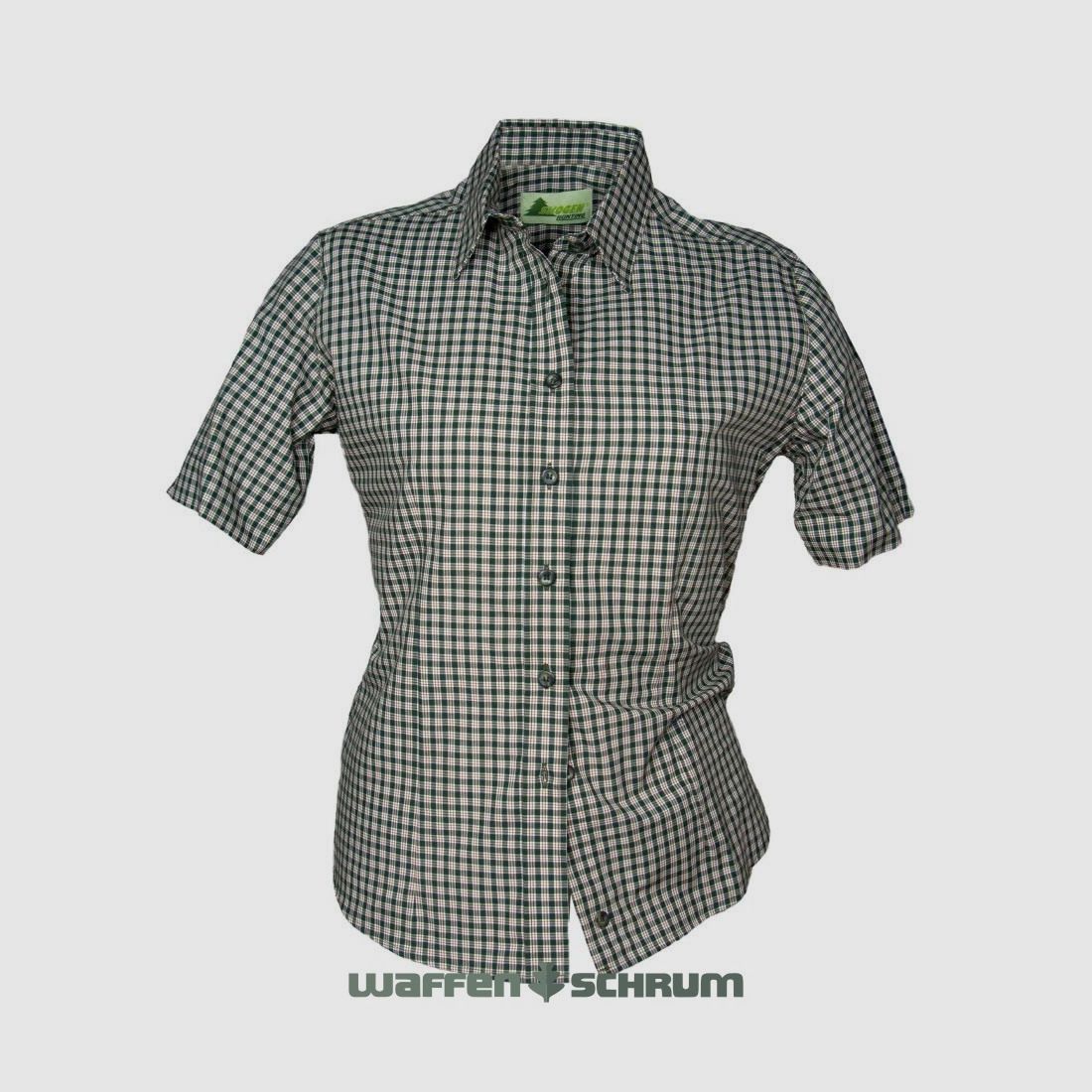 Skogen Bluse Karo 1/2 Arm Oliv