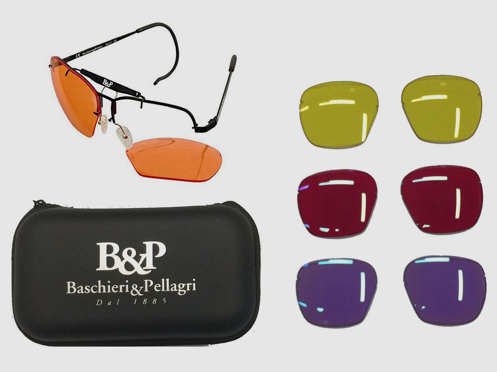 BASCHIERI E PELLAGRI SCHIESSBRILLE 4 LINSEN